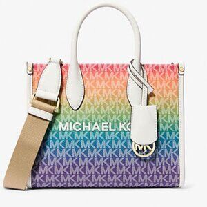 Mirella Small Rainbow Signature Logo Mini Bag/NO CROSSBODY STRAP